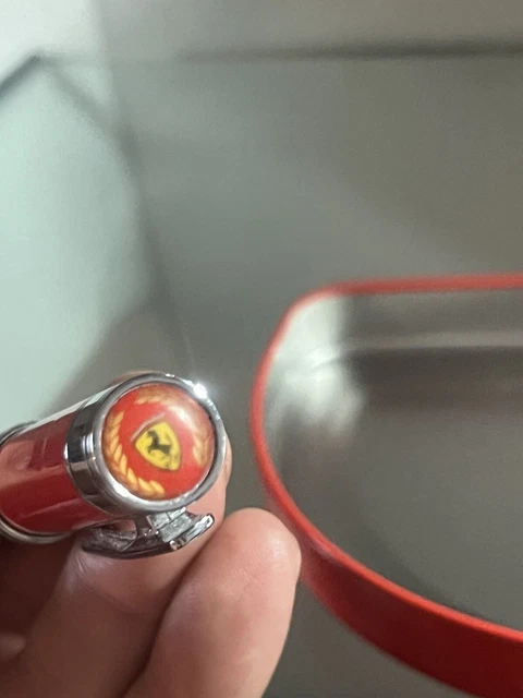 Ferrari Pen Sphere Lacquer Red Logo Prancing Horse With Box, Marking