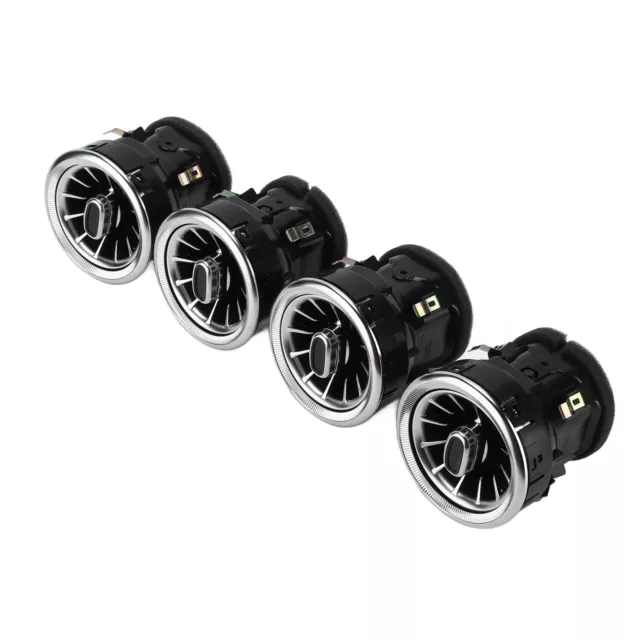 4pcs LED Turbine Air Vent ABS PC Replacement for V-Class W447 2014-2020