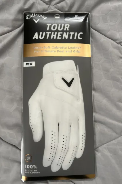 Callaway Tour Authentic Mens Golf Gloves XL Men’s Right