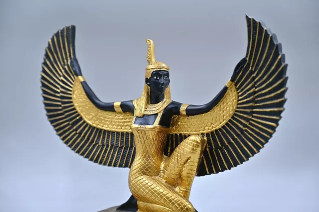 Egyptian statue of Goddess maat goddess of justice Open Wings large made in egy