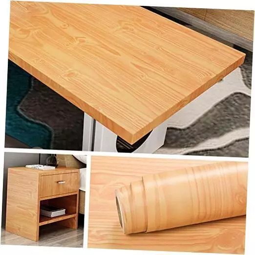 Wood Contact Paper for Cabinets Furniture Desk 15.8x78.8 Inch Cherry Wood