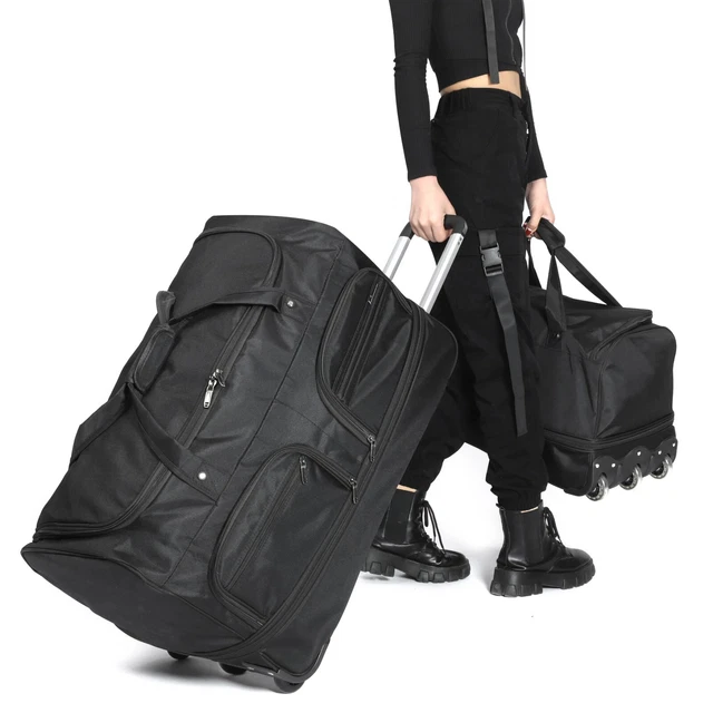 60L 120L Large Trolley Suitcase Soft Hand Luggage Folding Expandable Travel Bag