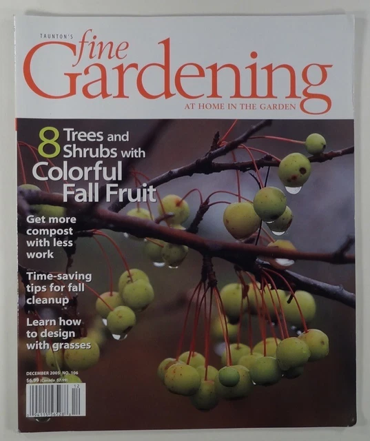 2005 FINE GARDENING fall fruit PURPLE PLANTS ornamental grass COMPOST more