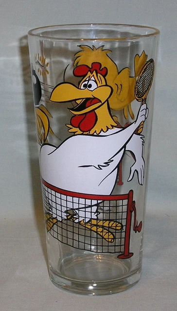 FOGHORN LEGHORN & Henery Henry Hawk Pepsi Collector Glass 1976 Warner