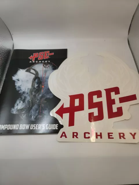 PSE Archery Truck And Car Window Decal sticker + Compound Bow Users Guide