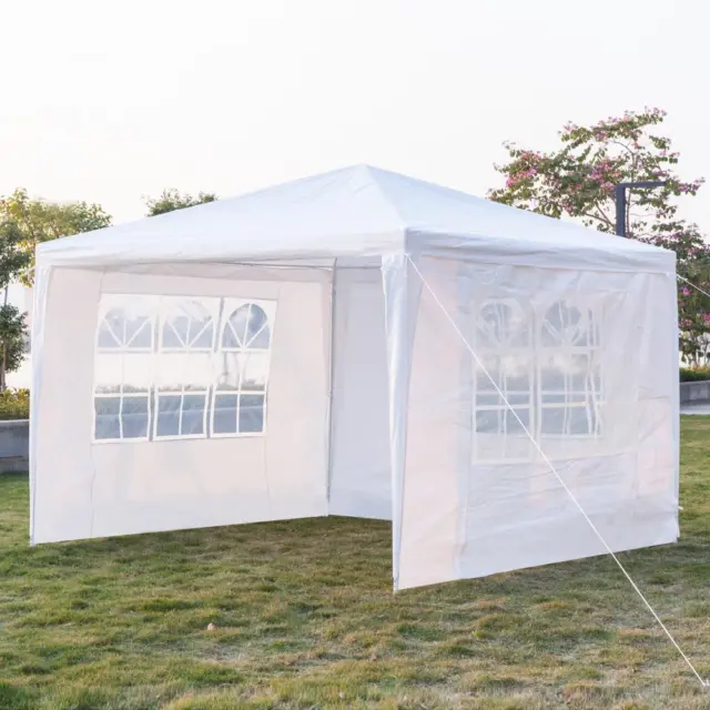 Pavillon Garten Party Camping Fest Event Zelt Bier mit Seitenteile 3x3 m
