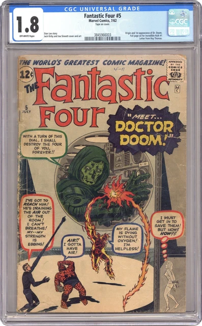 Fantastic Four #5 CGC 1.8 1962 3845966003 1st app. Doctor Doom