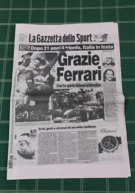 Gazzetta Dello Sport – 4 Décembre 1982 : Giovanni Ferrari, Italie-Roumanie