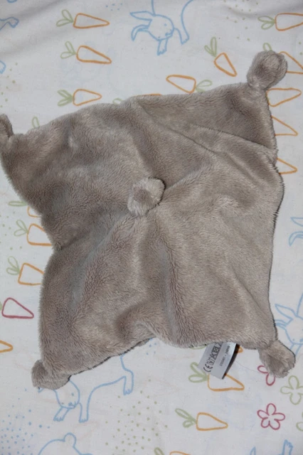 Doudou Simba Toys Nicotoy Lapin Plat Marron Taupe Bandana Neuf 2