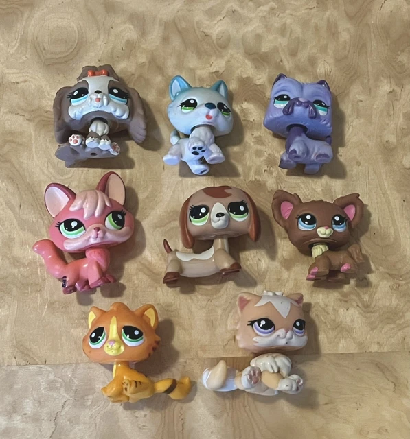 LITTLEST PET SHOP Lot of 8 ; Mixed Pets , mostly dogs & cats 35.00