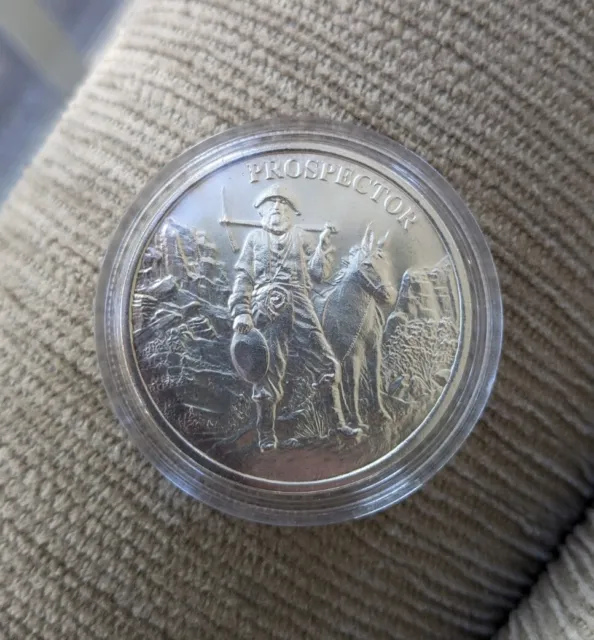 1oz Prospector Silver Round / Coin Elemental Mint
