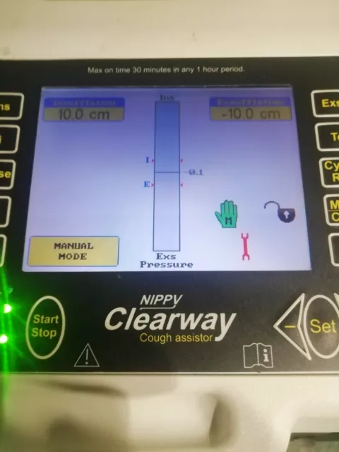 medical Nippy Clearway Cough Assistor Unit with Controller returns eccepted