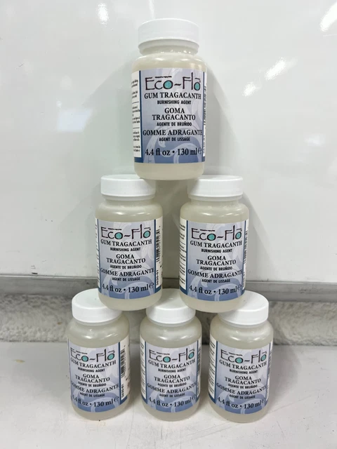ESTUCHE DE 6 BOTELLAS Tandy Eco-Flo borde de goma tragacanto 4,4 oz. (132 ml) 2620-01