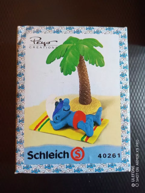 Puffo Superpuffo 2007 Smurf 40261. Vintage. Raro In Scatola Originale Schleich.