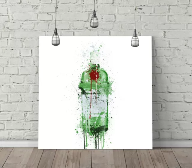 Tanqueray Splash Art Square Canvas Wall Art Float Effect/Frame/Poster Print-