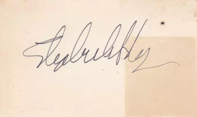 ELIZABETH ASHLEY Signed 3X5 Index Card Actress/Cat on a Hot Tin Roof COA