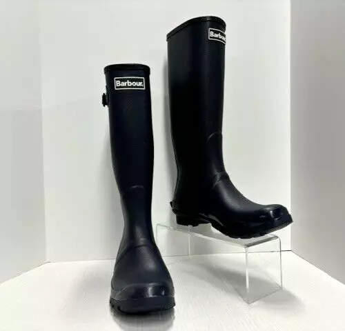 Barbour Bede Wellington Women's Rain Boots Navy Size US 9 EU 40 UK 7