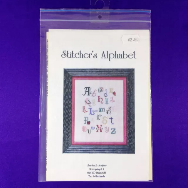 Vintage Cross Stitch Chart "Stitcher's Alphabet" by Charland Designs