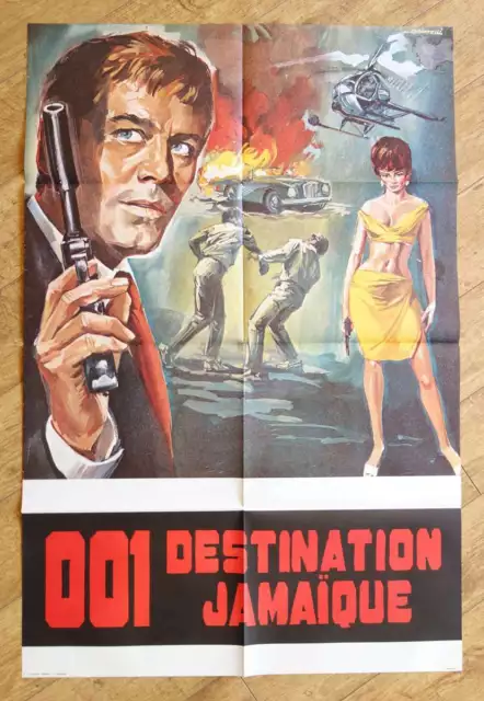 OUR MAN IN JAMAICA spy original 33x47 french movie poster '65