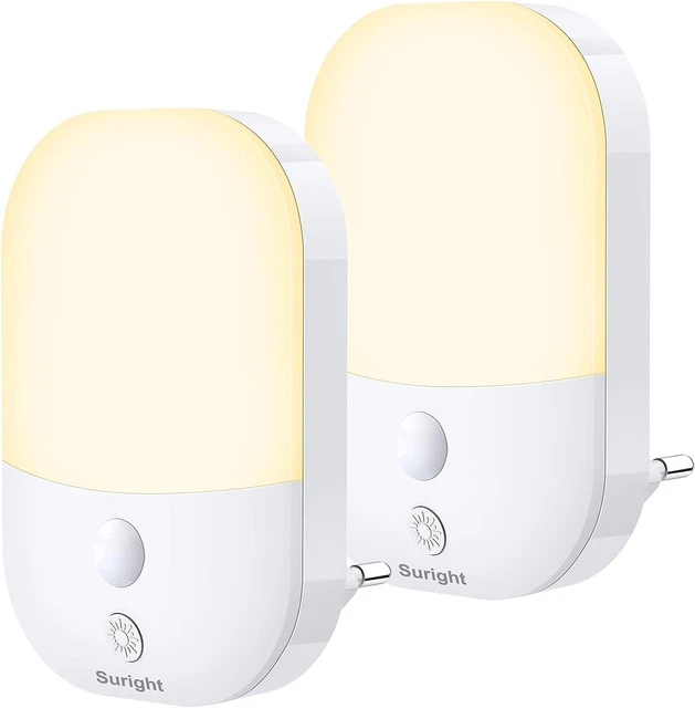 Luce Notturna Bambini, [2 Pezzi] Luce Notturna LED 5 Livelli Luminosità Con Sens