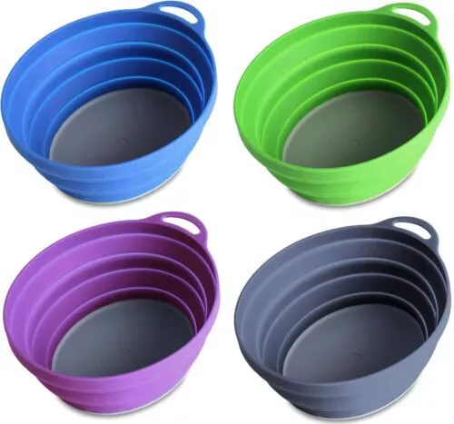 Lifeventure Silicone Ellipse Bowl /Cuisine / Pêche