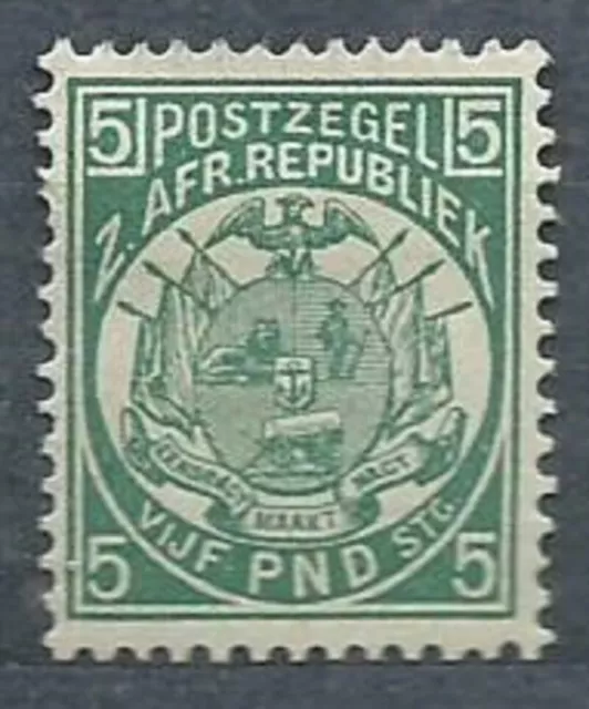 Stamps: South Africa: Transvaal: Sg187 £5 Green Mm Please Read Full Listing 3