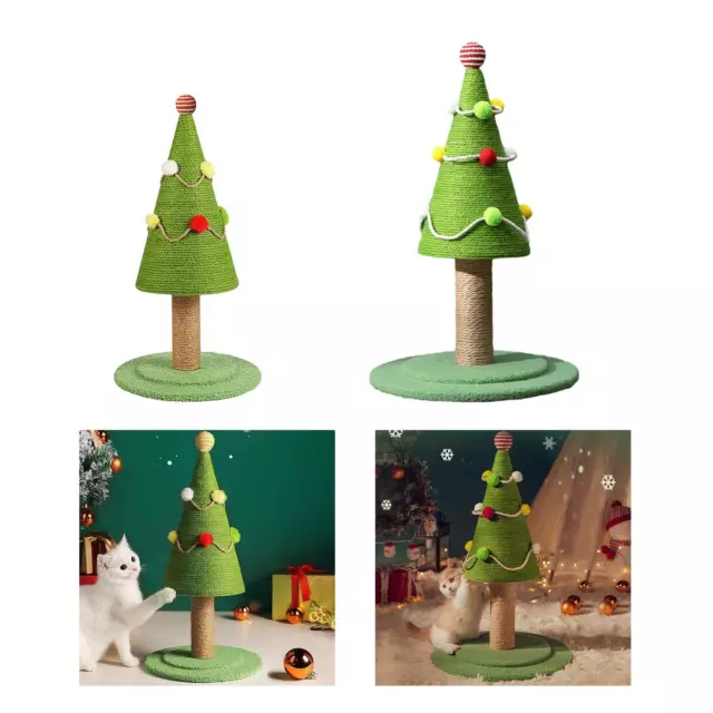 Poste à chat arbre de noël planche à gratter chaton poteaux à gratter pour