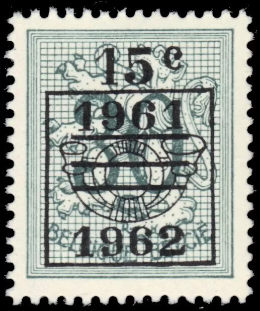 BELGIUM 566 - Belgian Lion "1961 Provisional" (pb83215)