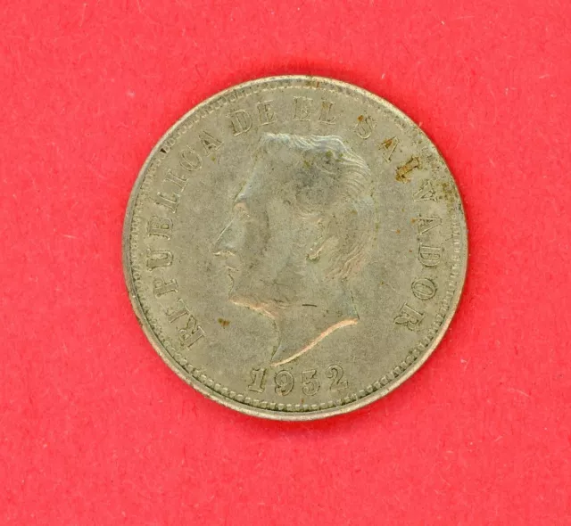 EL SALVADOR  5 CENTAVOS  1952  KM 134a  F-VF.