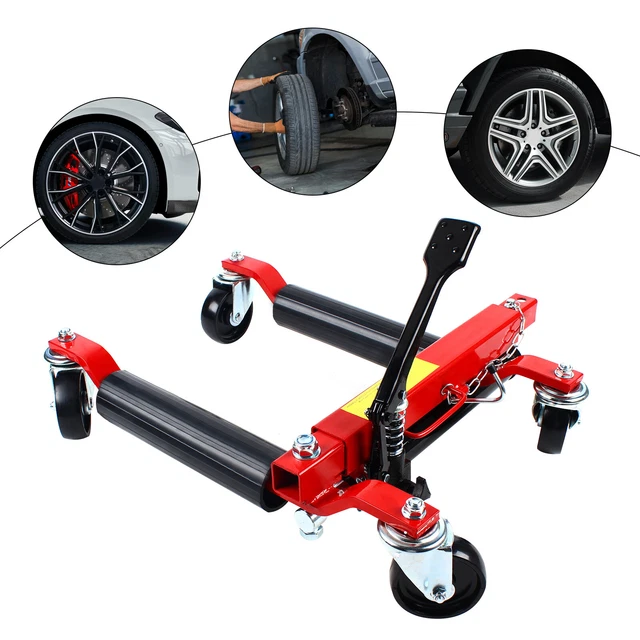 WHEEL DOLLY JACK Lift Moving Vehicle Hydraulic Positioning Car Bearing