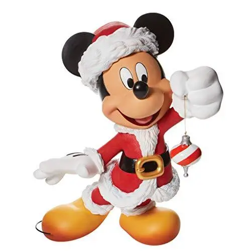 Large 15" Enesco Disney Showcase Mickey Mouse Christmas Santa Figurine 6009029