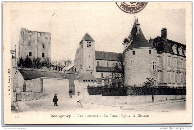 45 BEAUGENCY - vue du CHATEAU de la tour et l'eglise EUR 4,00 - PicClick FR