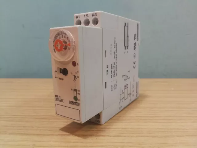 Syrelec Crouzet TR H 88 893 415 Timer Relay 0.1Sec to 10 hour Din Rail Mount *