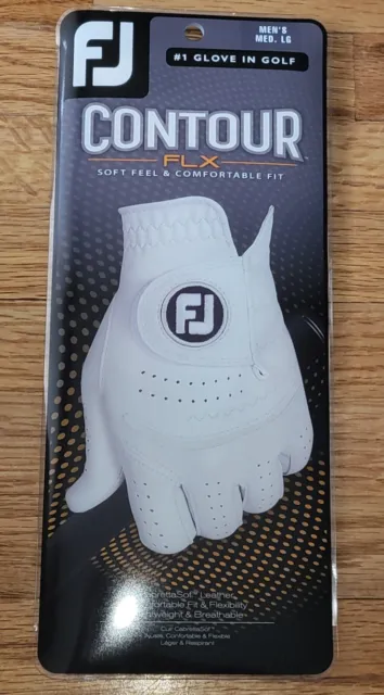 NEW FootJoy Contour FLX Golf Glove MENS MEDIUM LARGE (Righty Golfer)