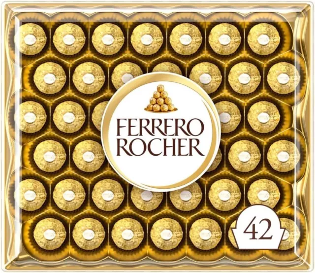 Ferrero Rocher Pralines, Chocolate Day, Mothers Day, Birthday Gift( Box of 42)