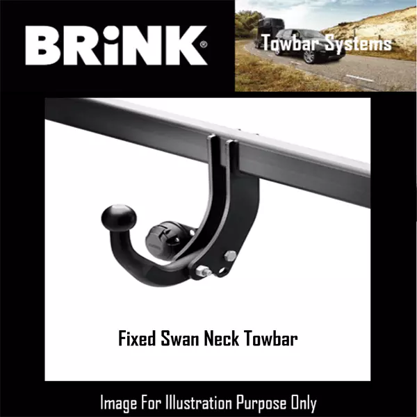Brink Fixed Swan Neck Towbar For Volkswagen Caddy MK 3 MPV 2004 - 2015