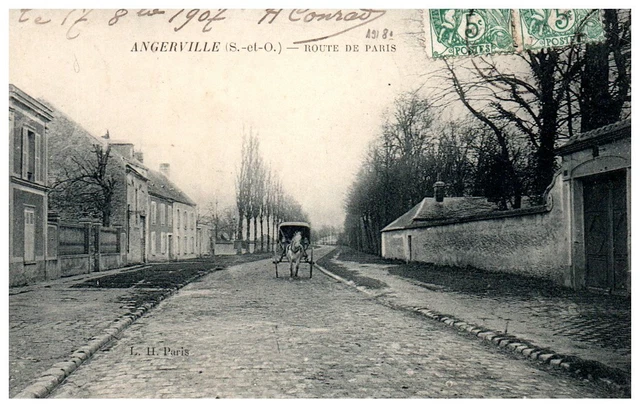 91 ANGERVILLE - la route de paris.