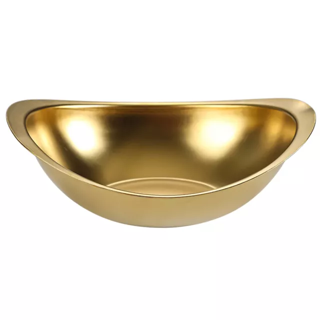 Salad Bowl Heat-resistant Anti-stick Large Capacity Stainless Steel Tray Oval