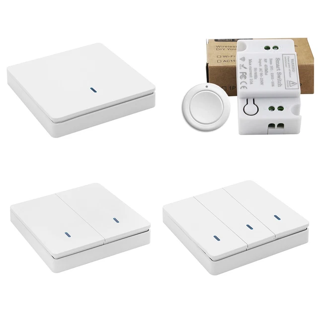 Poussoir de Bouton Intelligent, Poussoir de Commutateur Intelligent à Télécommande Sans Fil pour la Génération de Commutateur de Lumière 3