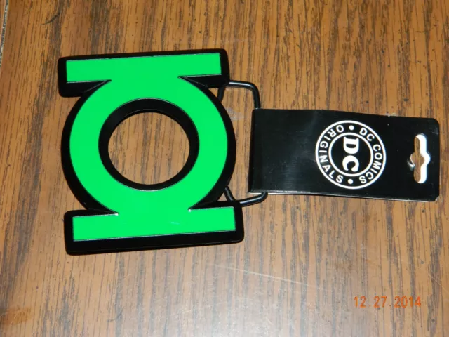 New- OFFICIALLY LICENSED GREEN LANTERN Cut Out SYMBOL METAL BELT BUCKLE