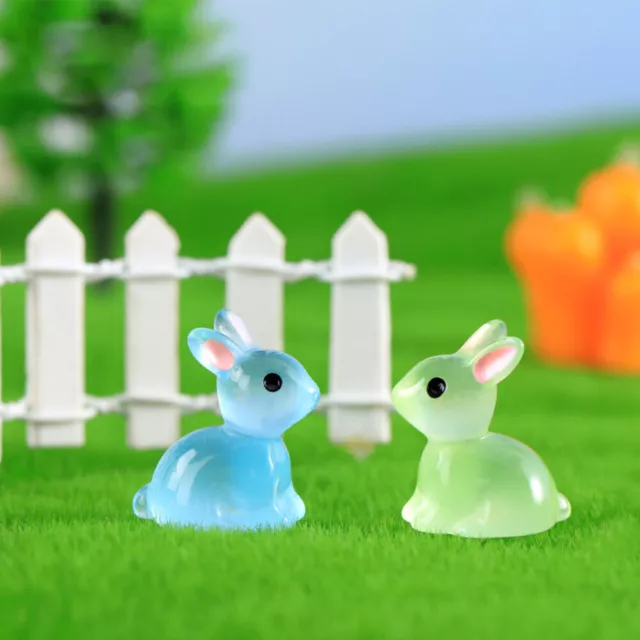 28 Pcs Micro Landscape Rabbit Dining Room Table Decor Miniature Toy