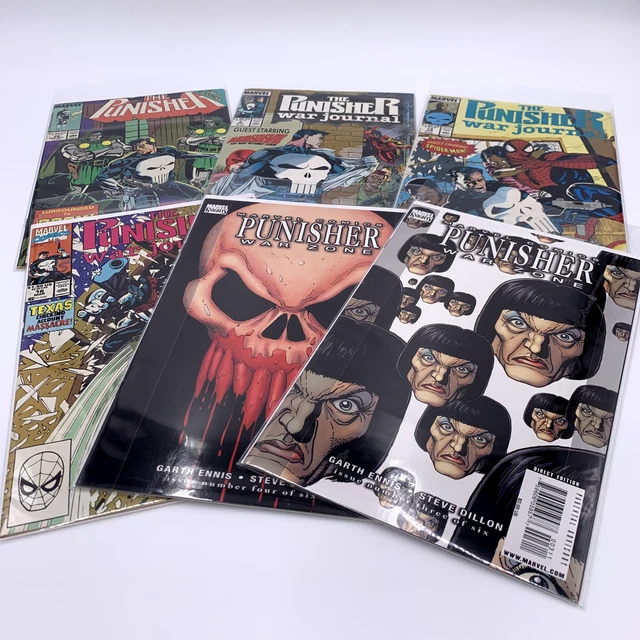 Lot (6) Marvel Comics Punisher War Zone/Journal Issues
