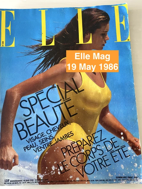 その他 ELLE French 6 MAI 1965 ELLE MAGAZINE FRENCH 19 May 1986 No.2106 Vintage 204 pages