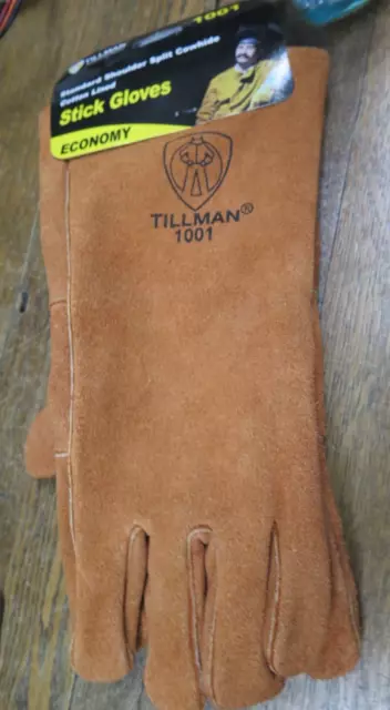 Tillman 1001 Stick Welding Gloves, Cowhide Palm, SPLIT COWHIDE