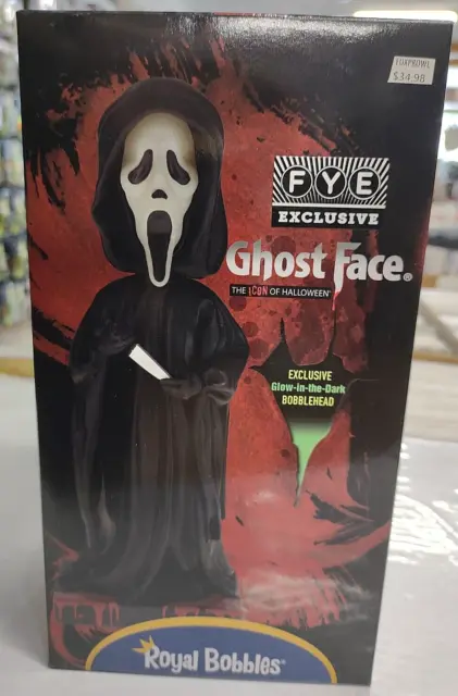 GHOST FACE GITD FYE EXCLUSIVE ROYAL BOBBLES FIGURE Scream Horror Halloween icon