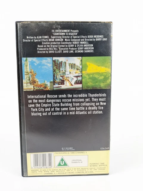 Countdown To Disaster THUNDERBIRDS, COUNTDOWN TO Disaster VHS Video Retro Channel 5 £7.99 ...