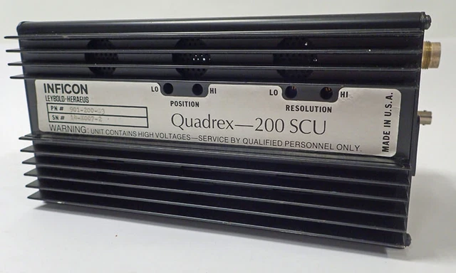 INFICON LEYBOLD-HERAEUS 901-200-G3 Quadrex Scu200 Mass Filter Control ...