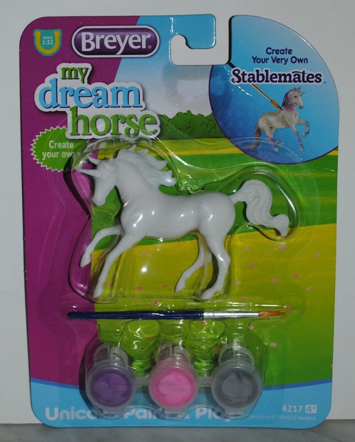 Breyer~My Dream Horse~Paint & Play Unicorn~Unpainted Magnolia~Stablemate~Sm~NEW
