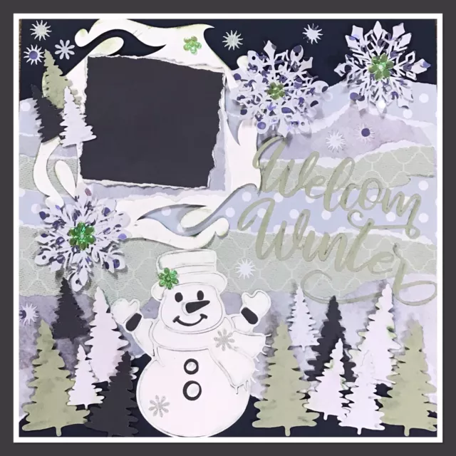 Handmade Scrapbook Page Layout 12x12