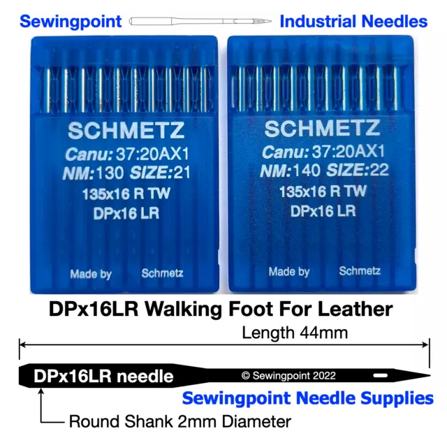 Schmetz DPx17 Industrial Walking Foot Sewing Machine Needles 135x17 SY3355  UK